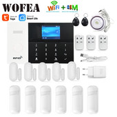 Wofea Tuya Smart Life WIFI GSM APLIKACIJA Daljinski upravljač Bežični kućni sigurnosni kućni alarmni sustav Tipkovnica na dodir RFID oznaka