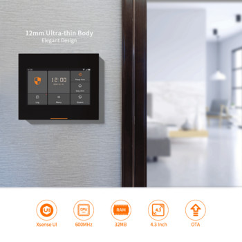 Безжичен Wifi HD сензорен екран Комплекти за интелигентна домашна охранителна алармена система за гараж/жилище/магазин 433MHz поддръжка Tuya Samrtlife