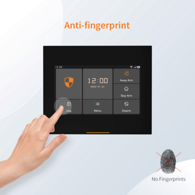 Belaidis „Wifi HD“ jutiklinis ekranas „Smart Home“ apsaugos signalizacijos sistemos rinkiniai, skirti garažui / gyvenamiesiems namams / parduotuvėms 433 MHz palaikymas „Tuya Samrtlife“