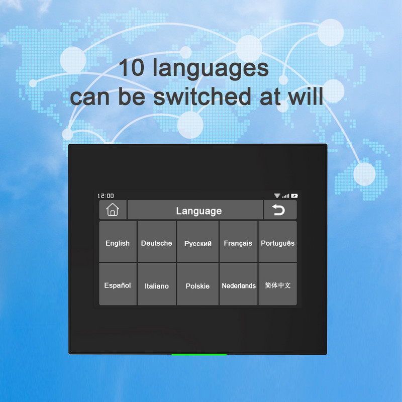 Bežični Wifi HD zaslon osjetljiv na dodir Kompleti sigurnosnih alarmnih sustava pametnog doma za garaže/stambene objekte/trgovine 433MHz Podrška Tuya Samrtlife