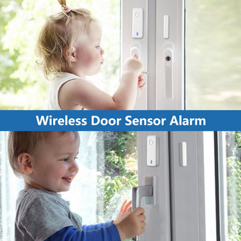 Awapow Безжичен магнитен сензор за врати и прозорци Аларма против кражба Не може да алармени детектори Домашна охранителна алармена система Използва се с домакин.