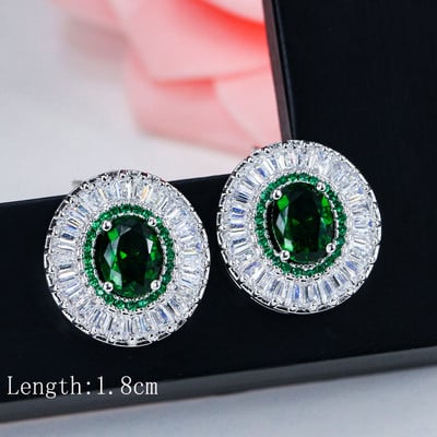 „ThreeGraces“ vintažinis didelis vandens lašas, žalias krištolinis akmuo, ilgi auskarai, gėlėti kubiniai cirkoniai, moteriški vestuviniai kabantys auskarai ER047