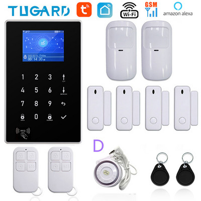 ZONAN signalizacijos sistema, skirta namų apsaugos nuo įsilaužimo signalizacijai rinkinys 433MHz WiFi GSM signalizacijos belaidis Tuya Smart House programos valdymas Alexa Google