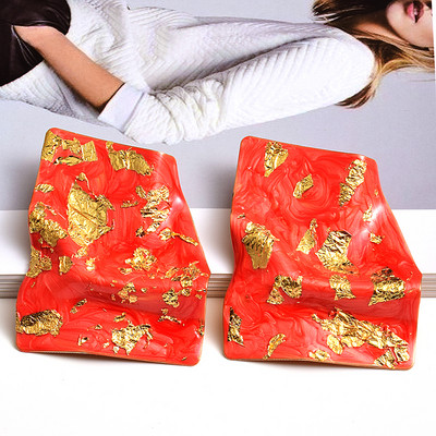 Cercei cu ulei de metal neregulat de design nou, bijuterii pentru femei, cercei cu picătură de înaltă calitate, accesorii cu ridicata pentru femei