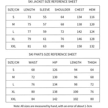 Νέο χοντρό ζεστό κοστούμι σκι Γυναικείες άντρες αδιάβροχο αντιανεμικό ζευγάρι παντελόνι σνόουμπορντ Σετ γυναικεία κοστούμια χιονιού Unisex εξωτερικού χώρου