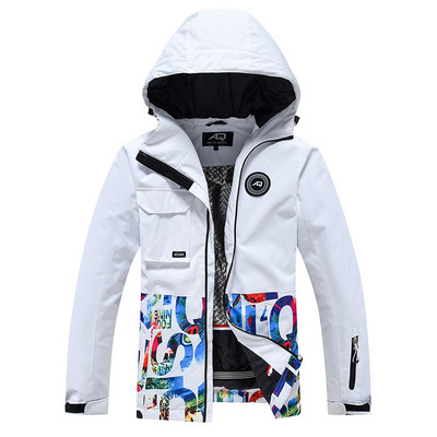 Įstrižas užtrauktuko spalvas atitinkantis mergaitės sniego kostiumas, dėvėkite vandeniui atsparų žiemos kostiumą, snieglenčių sportui skirtą drabužį, slidinėjimo striukę + kelnaites moterims