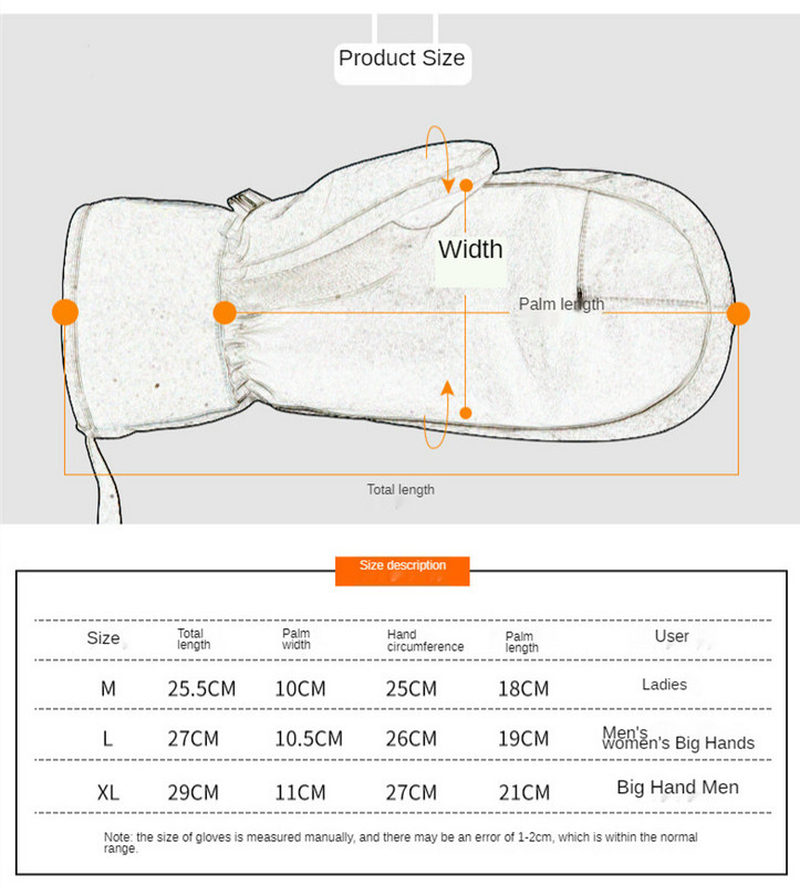 Vyrai Moterys Žiemos Slidinėjimas Snieglentės Gali Liečiamas Ekranas Neperšlampamos Termiškai Storos Sniego pirštinės Sniego motociklo Pirštinės Juoda Balta Pilka