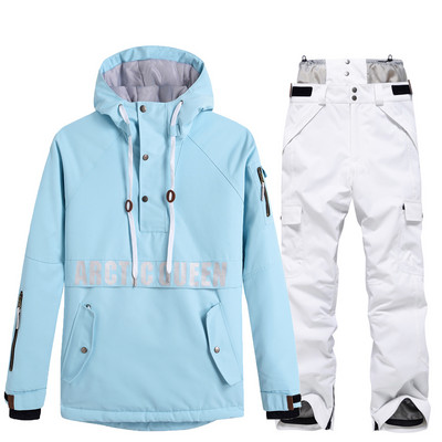 2022 m. naujas moteriškas slidinėjimo kostiumas žiemos sniego kostiumas, neperšlampamas snieglenčių sportas, atsparus vėjui, šiltas, spausdintas vyriškas slidinėjimo striukės ir kelnių rinkinys