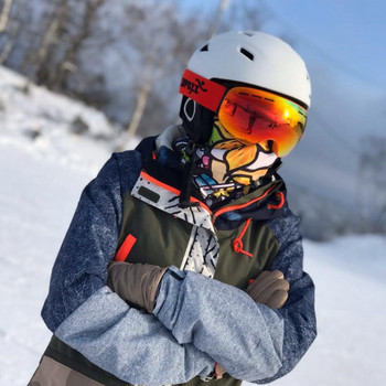 Лека ски каска COPOZZ със защитна вградена формована каска за сноуборд Мотоциклет Ски Сняг Съпруг Мъже Жени Дете Деца