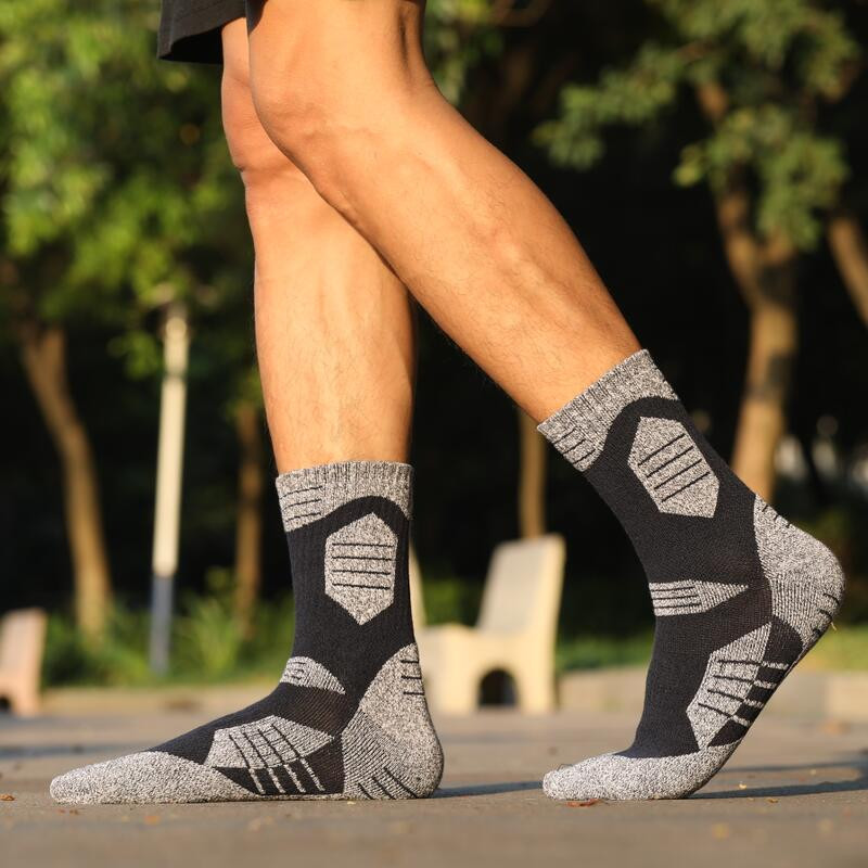 2 poros / partija Žiemos terminio slidinėjimo kojinės Vyriškos lauko sportinės snieglenčių kojinės Patogios dviračių žygio kojinės EU39-47