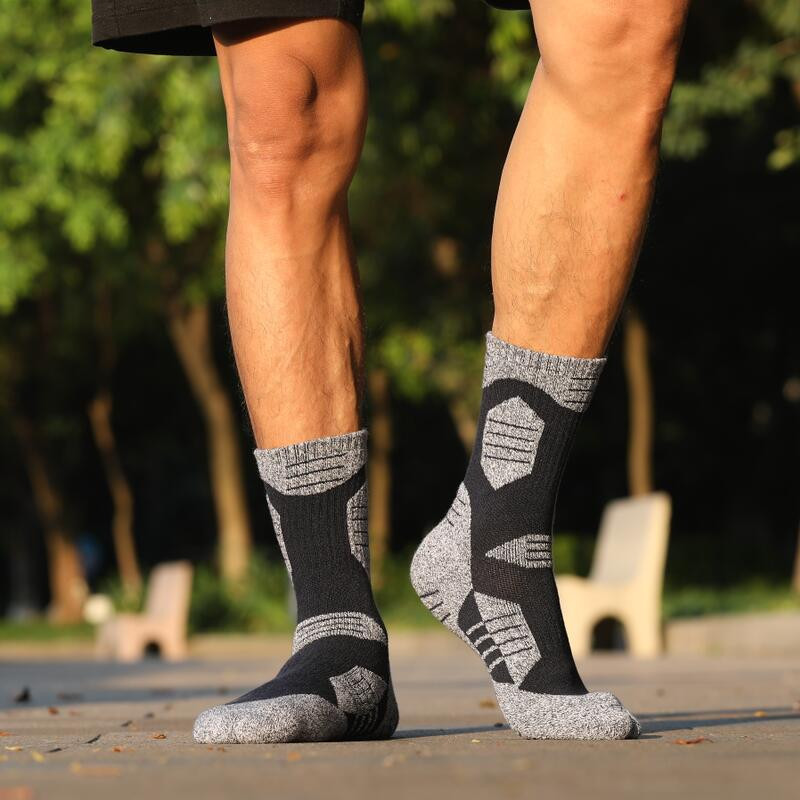2 poros / partija Žiemos terminio slidinėjimo kojinės Vyriškos lauko sportinės snieglenčių kojinės Patogios dviračių žygio kojinės EU39-47