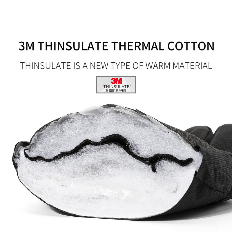 COPOZZ Vyriškos Moteriškos Slidinėjimo Pirštinės Itin lengvos Neperšlampamos Žieminės Šiltos Pirštinės Snieglentės Pirštinės Motociklo Važiavimo Sniego Neperpučiamos Pirštinės