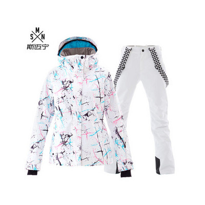 SIMAINING slidinėjimo kostiumas, moteriškas snieglenčių striukė ir kalnų slidinėjimo kelnės, nepralaidžios vandeniui, kvėpuojančios lauko žiemos šilto palto sniego rinkinys