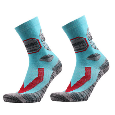 Žieminės terminės slidinėjimo kojinės Vyriškos medvilninės spandekso sportinės snieglentės žygio kojinės Nešiojamos termokojinės calcetines de ciclismo