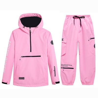 2023 New Pullover Male or Female Ski Wear Snowboarding Clothing Waterproof Winter Outdoor Suit Sets Snow Costume Jacket + Pant