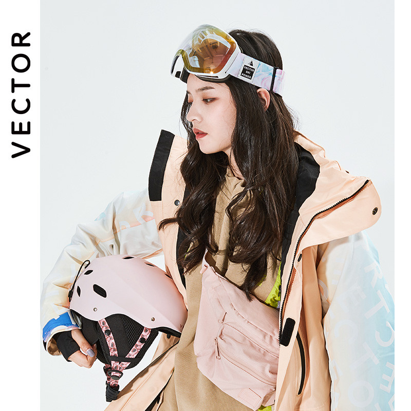 VECTOR Snieglenčių šalmas Vyriški slidininkai CE Sniego motociklai Slidės Vyriški Vėjui atsparūs riedlenčių šalmai Sniego sportas Dviratis Motociklas Akiniai Slidinėjimas