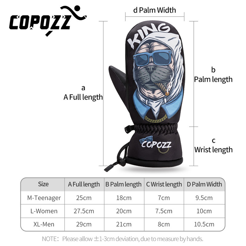 Naujos Vyriškos Moteriškos Profesionalios Slidinėjimo Pirštinės Itin lengvos -30 laipsnių Storos Šiltos žieminės vilnos pirštinės pirštinės su vandeniui atsparios snieglenčių pirštinės