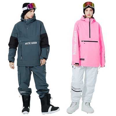 Νέα σετ ανδρικών ή γυναικείων κοστουμιών χιονιού Ρούχα για σνόουμπορντ Χειμερινά ρούχα εξωτερικού χώρου Hoodie αδιάβροχη στολή μπουφάν για σκι + παντελόνι Unsex