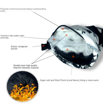 Професионални зимни топли ски ръкавици Сензорен екран Флис Сноуборд Ултралеки водоустойчиви мотоциклетни Термални снежни ръкавици Жени Мъже