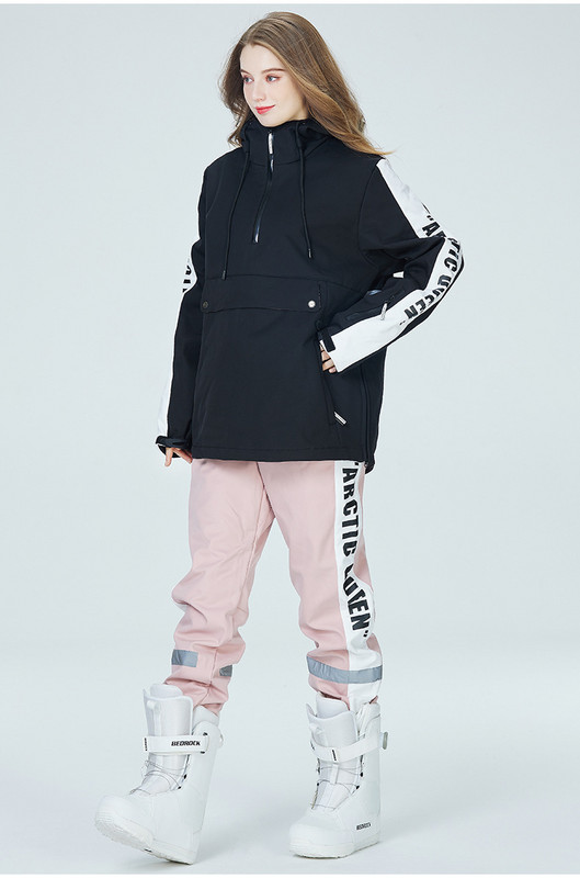 Poros Slidinėjimo kostiumas Moteriškos slidinėjimo striukės ir kelnių rinkinys Dviejų dalių Laisvi Raidės Neperšlampami Sniego kostiumai Vyriški žieminiai sniego kostiumai Nauja