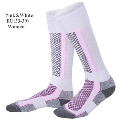 Muškarci, žene, termo skijaške čarape, dječje deblje pamučne tople zimske biciklističke čarape, čarape za skijanje na otvorenom, planinarenje, grijač nogu