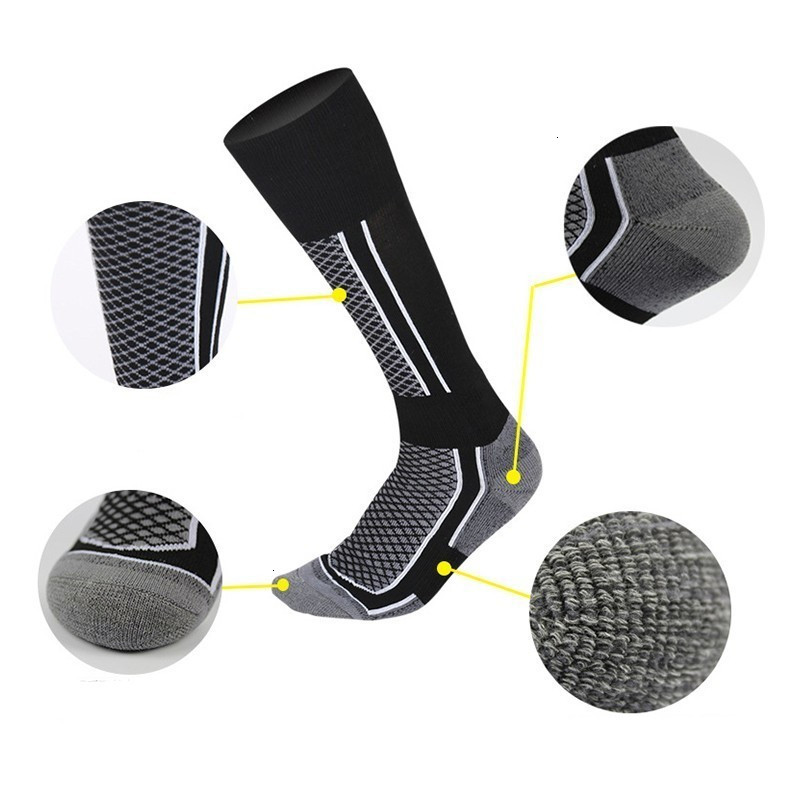 Muškarci, žene, termo skijaške čarape, dječje deblje pamučne tople zimske biciklističke čarape, čarape za skijanje na otvorenom, planinarenje, grijač nogu