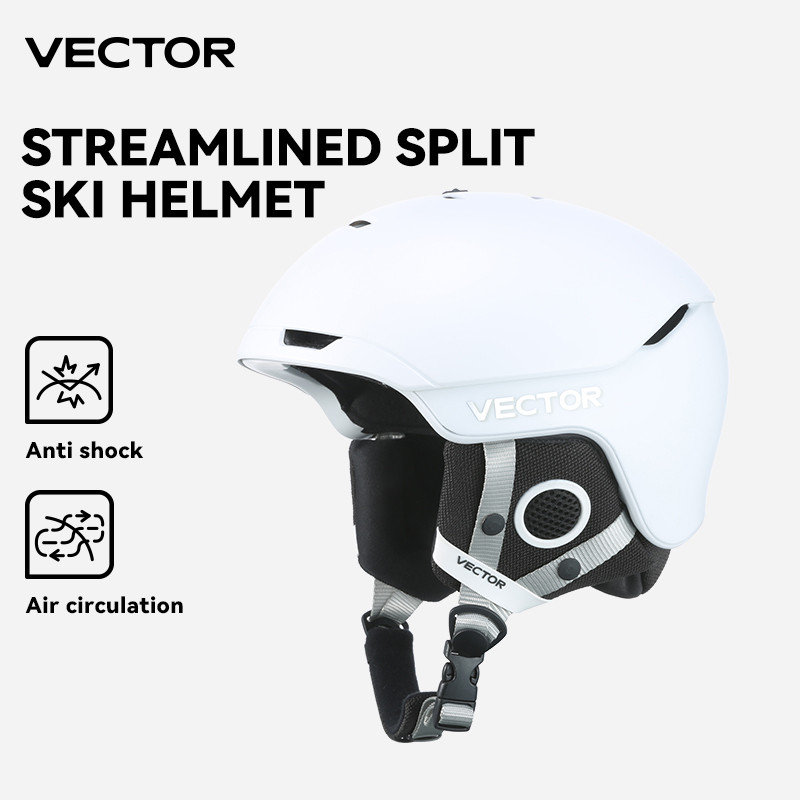 VECTOR Slidinėjimo šalmas Vyriški Moteriški Nuimamas nuo susidūrimo Streamline Slidinėjimo šalmas Slidinėjimo riedlentės Snieglenčių apsauginis šalmas