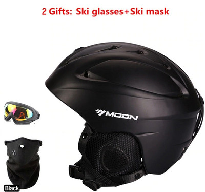 Vyrų / moterų / vaikų slidinėjimo šalmas suaugusiems snieglenčių šalmas slidinėjimo įranga, akiniai, kaukė ir dangtelis, integruota saugos riedlentė