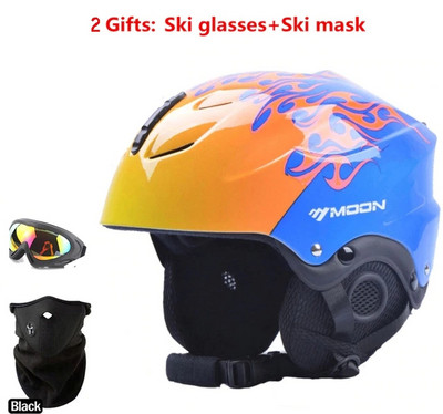 Vyrų / moterų / vaikų slidinėjimo šalmas suaugusiems snieglenčių šalmas slidinėjimo įranga, akiniai, kaukė ir dangtelis, integruota saugos riedlentė
