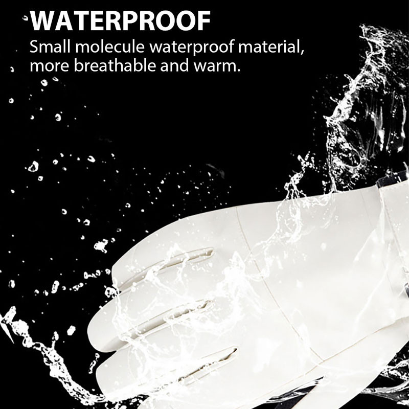 Žiemos vyriškos, moteriškos slidinėjimo pirštinės, atsparios vėjui, šiltos, vandeniui atsparios jutikliniu ekranu, vilnos, neslystančios snieglenčių sportui Sniegmobiliams dviračių slidinėjimo pirštinės