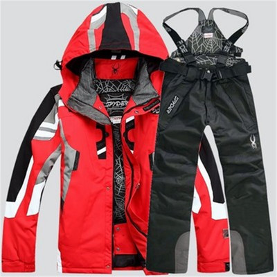 Costume de snowboarding pentru bărbați Jachetă de snowboard + pantaloni de schi, iarnă, în aer liber, jachetă și pantaloni de schi, impermeabilă, parka rezistentă la vânt