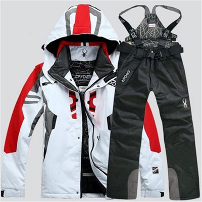 Costume de snowboarding pentru bărbați Jachetă de snowboard + pantaloni de schi, iarnă, în aer liber, jachetă și pantaloni de schi, impermeabilă, parka rezistentă la vânt