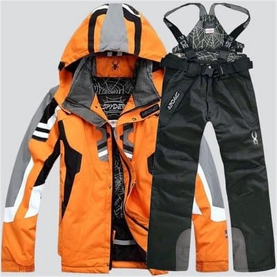 Costume de snowboarding pentru bărbați Jachetă de snowboard + pantaloni de schi, iarnă, în aer liber, jachetă și pantaloni de schi, impermeabilă, parka rezistentă la vânt