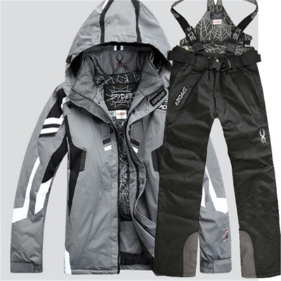 Costume de snowboarding pentru bărbați Jachetă de snowboard + pantaloni de schi, iarnă, în aer liber, jachetă și pantaloni de schi, impermeabilă, parka rezistentă la vânt