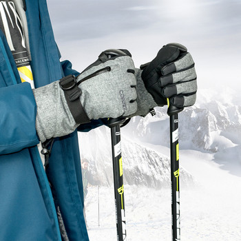 COPOZZ Unisex Ski Gloves -30 Degree Snowboard Mitens Touchscreen Gloves Snowmobile Motor Αδιάβροχα θερμικά γάντια για το χιόνι