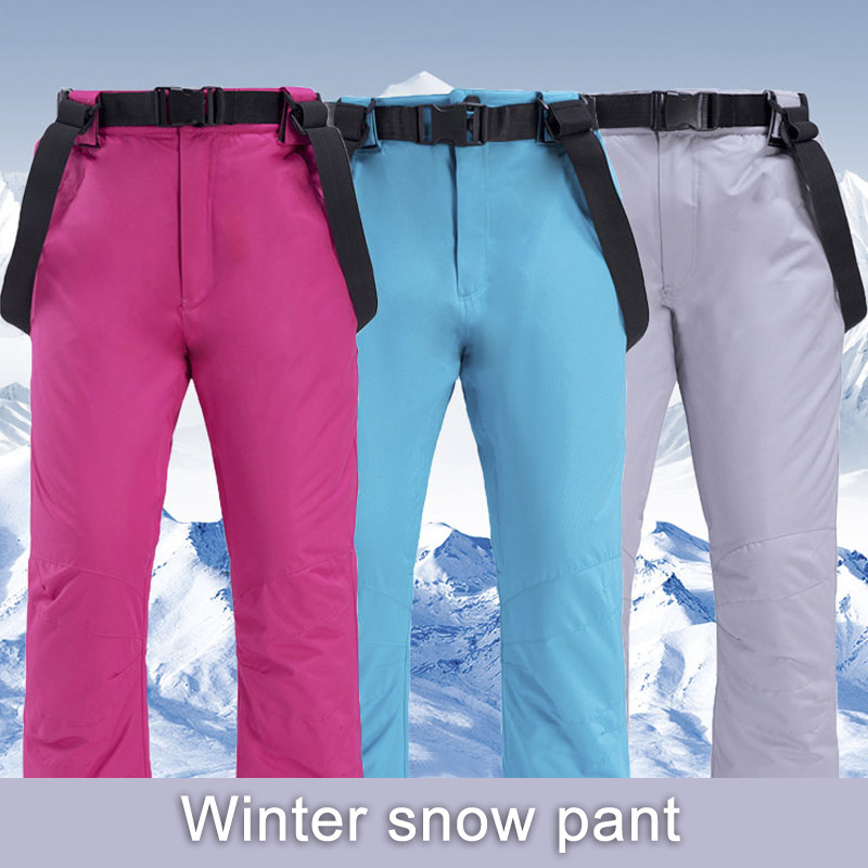 Žieminiai moterų snieglenčių rinkiniai Termiškai atsparus vandeniui, vėjui atsparus slidinėjimo kostiumas, moteriškas sniego drabužių komplektas Striukė ir kelnės lauko slidinėjimo apranga