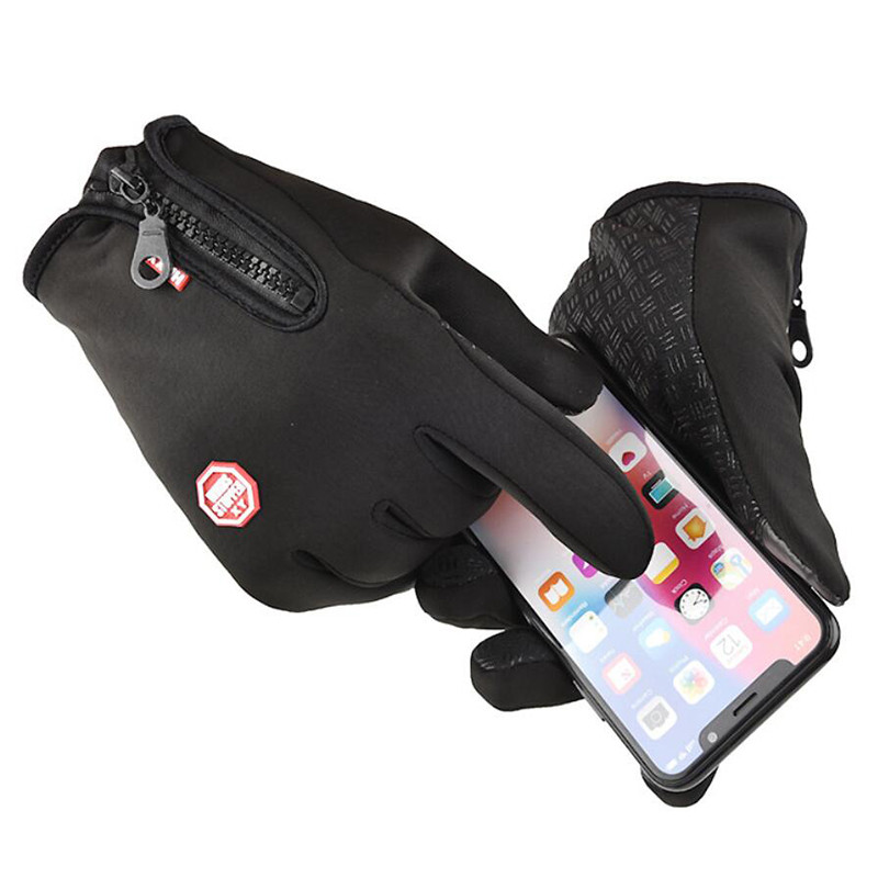 Žieminės šiltos slidinėjimo pirštinės Vyrams Moteriškas, šildomas, liečiamas ekranas su pirštu, vandeniui atsparus motociklas, dviratis, žygis, žvejyba, dviratis S-XXL