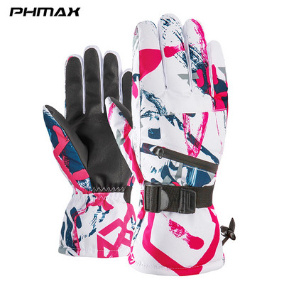 PHMAX Vyriškos Moteriškos Slidinėjimo Pirštinės Itin lengvos Vėjo nepraleidžiančios žiemos šilumą Pirštinės Snieglenčių pirštinės Motociklams Neperšlampamos Sniego pirštinės