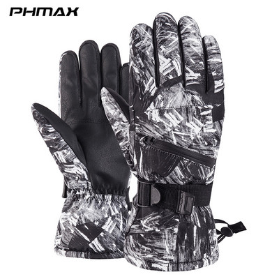 PHMAX Vyriškos Moteriškos Slidinėjimo Pirštinės Itin lengvos Vėjo nepraleidžiančios žiemos šilumą Pirštinės Snieglenčių pirštinės Motociklams Neperšlampamos Sniego pirštinės