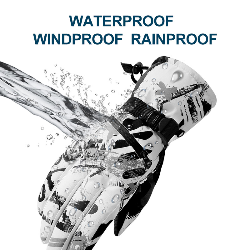 PHMAX Vyriškos Moteriškos Slidinėjimo Pirštinės Itin lengvos Vėjo nepraleidžiančios žiemos šilumą Pirštinės Snieglenčių pirštinės Motociklams Neperšlampamos Sniego pirštinės