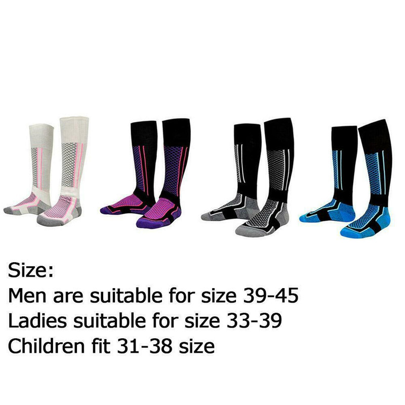 Kojinės slidininkams Terminės slidinėjimo kojinės lauko važinėjimui dviračiu Laipiojimui žygiams Snieglentei Vyriškos/moteriškos šiltos kojinės Vyriškos sportinės kojinės