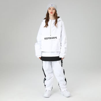 2022 Ski Suit OVERSIZE Loose Hip-hop Έκδοση Ski Suit Suit Single Board Γυναικεία ανδρική αδιάβροχη στολή χιονιού