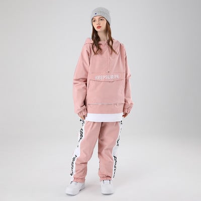 2022 m. Slidinėjimo Kostiumas OVERSIZE Laisvas Hip-hop Version Slidinėjimo Kostiumas Viengubas Dvivietis Moteriškas Vyriškas Vandeniui Neperšlampamas Sniego kostiumas