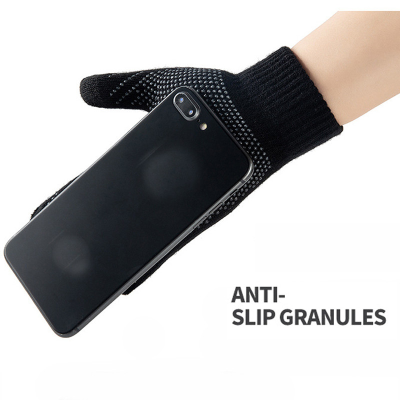 Vyrai, moterys, žieminės megztos pirštinės Aukštos kokybės jutiklinis ekranas, šildomos pirštinės, lauko sportinės dviračių sportinės bėgimo slidinėjimo pirštinės