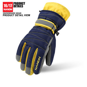 NANDN slidinėjimo pirštinės snieglenčių pirštinės Sniego motociklo važinėjimo žieminės pirštinės Vėjo nepraleidžiančios vandeniui Unisex sniego pirštinės