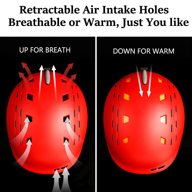 Profesionalus CE sertifikatas PC + EPS suaugusiems skirtas slidinėjimo šalmas Vyras Moterų čiuožimo riedlentės dviratininkų šalmas Snieglenčių sniego sporto šalmai