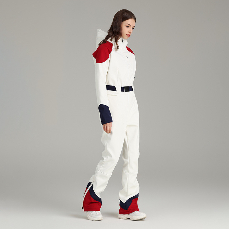 Naujas žieminis vientisas slidinėjimo kostiumas moterims, lauko sportinis snieglenčių kostiumas, kombinezonas, pastorintas šiltas slidinėjimo komplektas, atsparus vėjui ir vandeniui