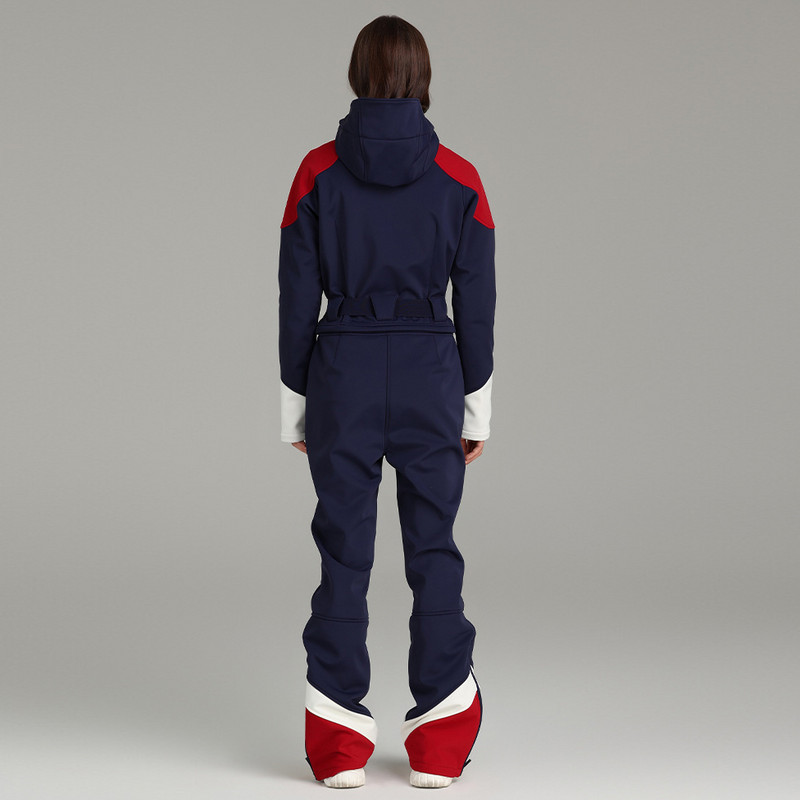 Naujas žieminis vientisas slidinėjimo kostiumas moterims, lauko sportinis snieglenčių kostiumas, kombinezonas, pastorintas šiltas slidinėjimo komplektas, atsparus vėjui ir vandeniui