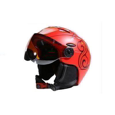 MOON slidinėjimo šalmo integruotas pilnai dengiantis apsauginis baltos spalvos akiniai 2 viename Visor slidinėjimo snieglenčių šalmo dangtelis