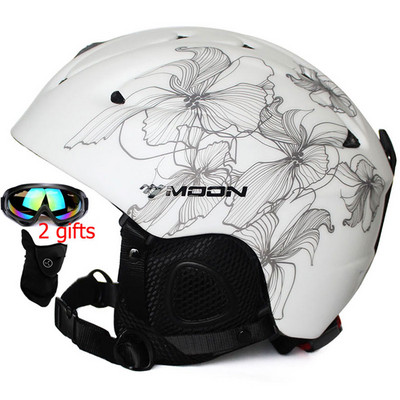 Moon CE certifikat PC+EPS Skijaška kaciga za odrasle Muškarci Žene Klizanje Skateboard Kaciga Snježni sportovi Snowboard kacige sa zaštitnim naočalama